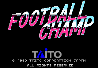 Football Champ (World) Title Screen